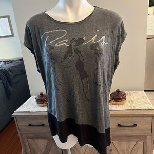 Skinnie Minnie blank and grey Paris tshirt
